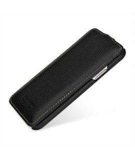 Etui cuir noir clapet pour iPhone X