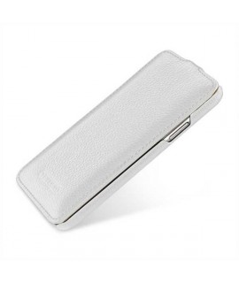 Etui cuir blanc clapet pour iPhone X