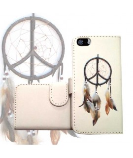 ETUI CUIR PORTEFEUILLE DREAMCATCHER POUR IPHONE 8