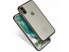 Coque CRYSTAL DELUXE noire souple pour iPhone X/XS