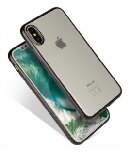 Coque CRYSTAL DELUXE noire souple pour iPhone X/XS