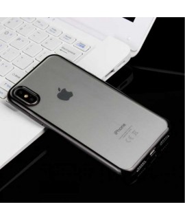 Coque CRYSTAL DELUXE noire souple pour iPhone X/XS