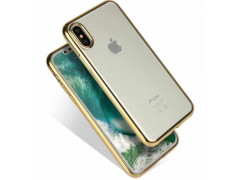 Coque CRYSTAL DELUXE OR souple iPhone X/XS