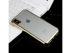 Coque CRYSTAL DELUXE OR souple iPhone X/XS