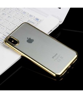 Coque CRYSTAL DELUXE OR souple iPhone X/XS