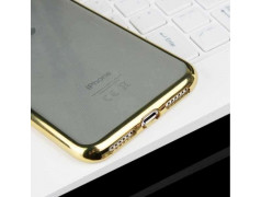 Coque CRYSTAL DELUXE OR souple iPhone X/XS