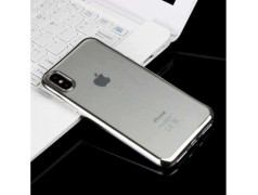 Coque CRYSTAL DELUXE ARGENT souple pour iPhone X/XS