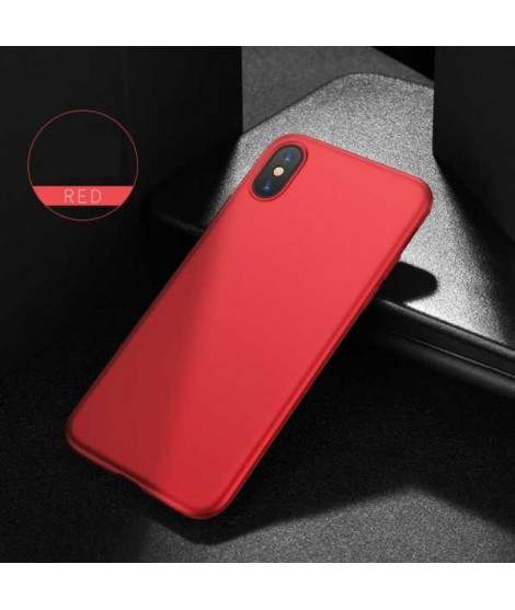Coque silicone rouge pour iPhone X