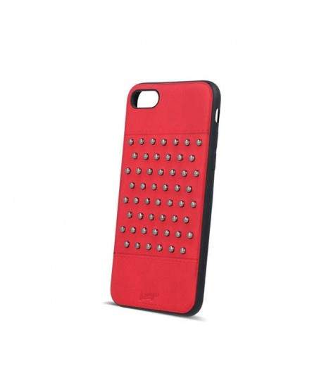 Coque cuir FASHION CLOU rouge pour iPhone 7 et iPhone 8