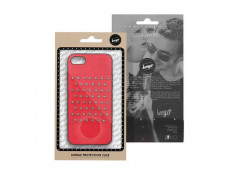 Coque cuir FASHION CLOU rouge pour iPhone 7 et iPhone 8