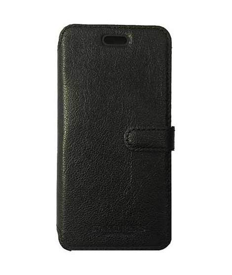 Etui portefeuille originale STARCLIPPERS en cuir noir pour iPhone 8+