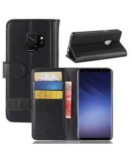 Etui portefeuille noir SAMSUNG GALAXY S9+