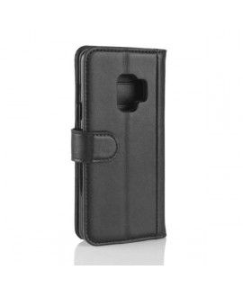 Etui portefeuille magnetique noir SAMSUNG GALAXY S9+