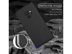 Etui portefeuille magnetique noir SAMSUNG GALAXY S9+