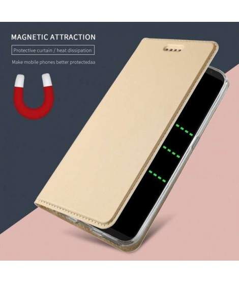 Etui portefeuille magnetique or SAMSUNG GALAXY S9+ Etui portefeuille magnetique or SAMSUNG GALAXY S9+