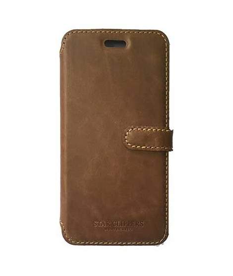 Etui portefeuille STARCLIPPERS  marron pour SAMSUNG GALAXY S8