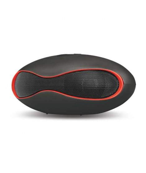 Enceinte bluetooth haut-parleur SETTY - Noir / Rouge