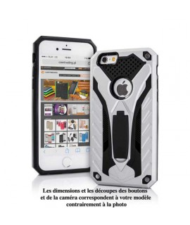 Coque ARMOR noir et argent iPhone X