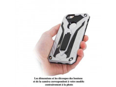 Coque ARMOR noir et argent iPhone X