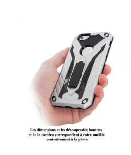 Coque ARMOR noir et argent iPhone X