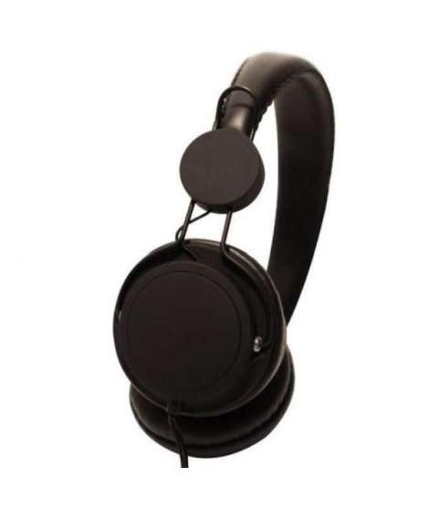 Casque Stereo noir ULTRA LEGER avec micro