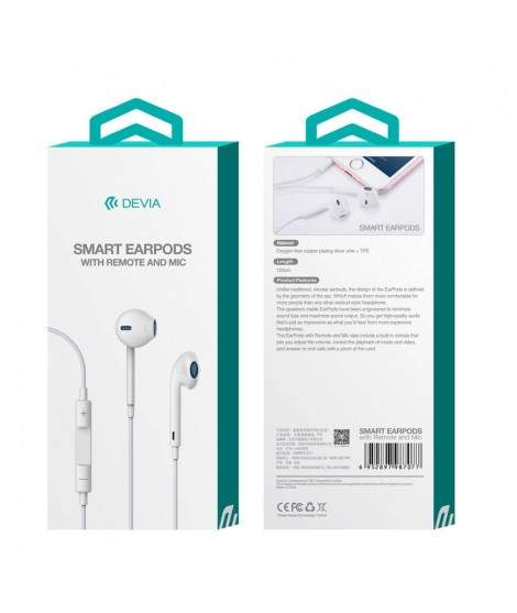 Ecouteurs SMART EARPODS de DEVIA