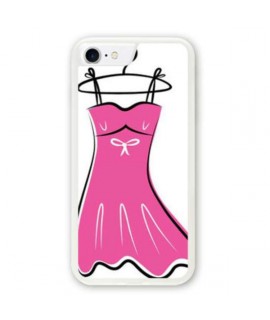 Coque souple PETITE ROBE ROSE iPhone 8