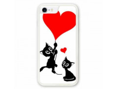 Coque souple LOVE CAT iPhone 8
