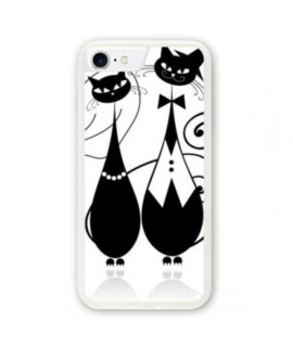 Coque souple PAIRE OF CATS iPhone 8