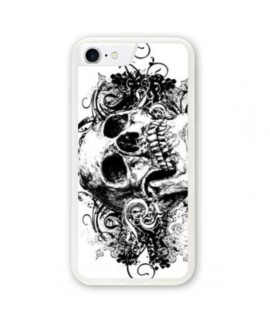 Coque souple SKULL BLACK iPhone 8