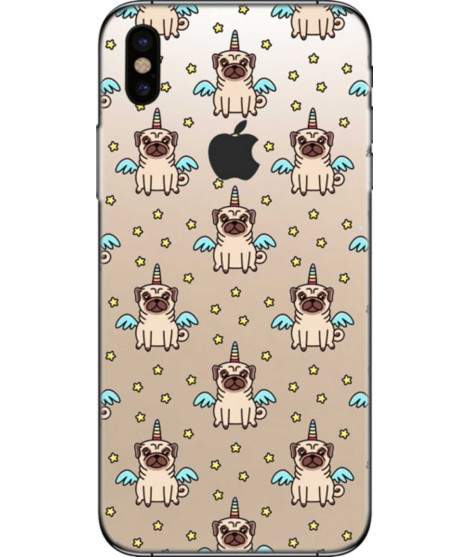 Coque silicone LITTLE DOG pour iPhone X