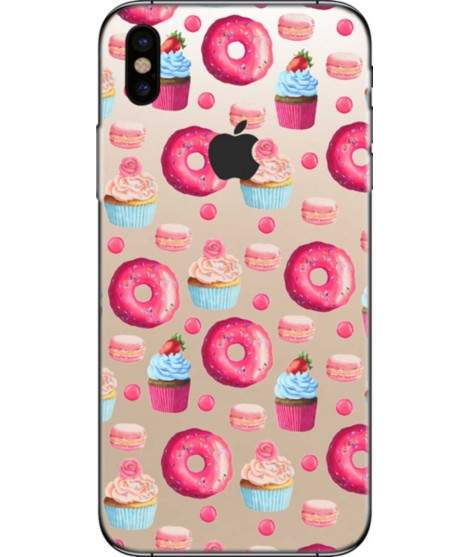 Coque silicone DONUTS  pour iPhone X