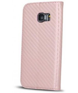 Etui portefeuille CARBONE ROSE Samsung Galaxy A8 2018