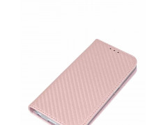 Etui portefeuille CARBONE ROSE Samsung Galaxy A8 2018