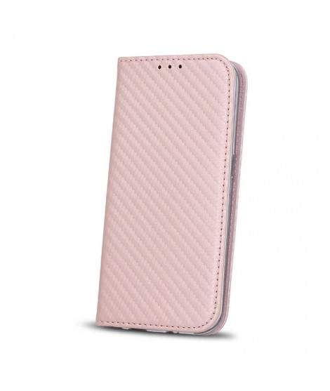 Etui portefeuille CARBONE ROSE Samsung Galaxy A8 2018