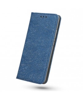 Etui portefeuille bleu marine paillettes iPhone X /XS