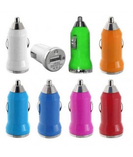 MINI Chargeur blanc 12 volts allume cigare pour Iphone, Ipad, Ipod 