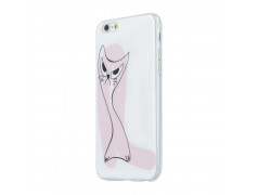 Coque gel PINK CAT iPhone 6+ et 6+ S