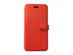 Etui portefeuille original STARCLIPPERS en cuir rouge pour iPhone XS