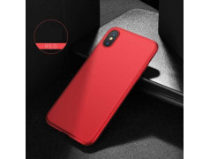 Coque SOFT TOUCH rouge iPhone XS