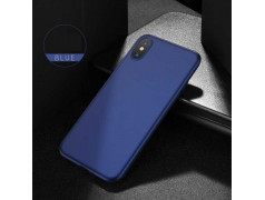 Coque SOFT TOUCH bleue iPhone XS MAX