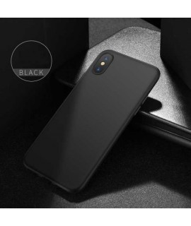 Coque SOFT TOUCH noire iPhone XS MAX