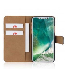 Etui cuir rose portefeuille iPhone XS MAX