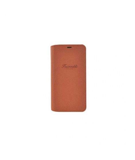 Etui folio FACONNABLE iPhone X/XS orange French Riviera