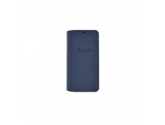 Etui folio FACONNABLE iPhone X/XS bleu marine French Riviera