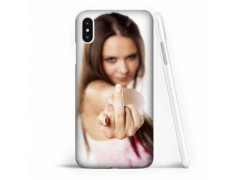 Coque souple FUCK en gel iPhone Xl iPhone X