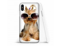 Coque souple FUNNY DOG en gel iPhone X