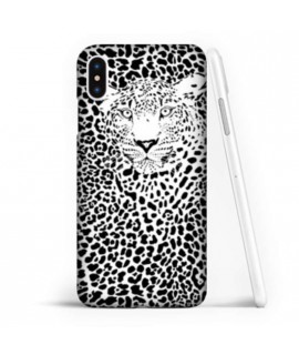 Coque souple LEOPARD BLACK en gel iPhone X