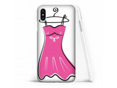 Coque souple PETITE ROBE ROSE en gel iPhone Xel iPhone X