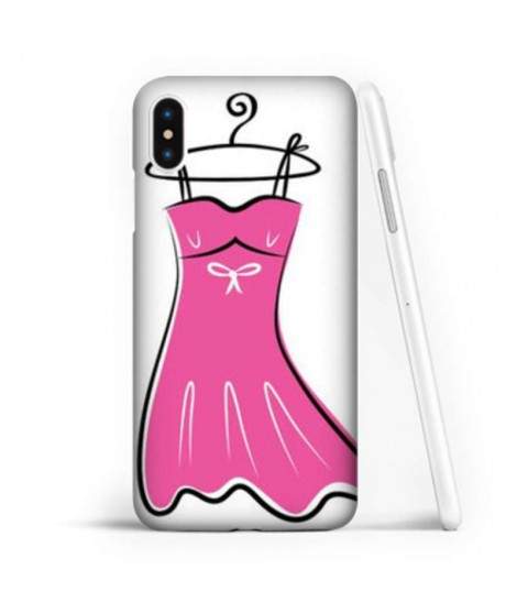 Coque souple PETITE ROBE ROSE en gel iPhone Xel iPhone X